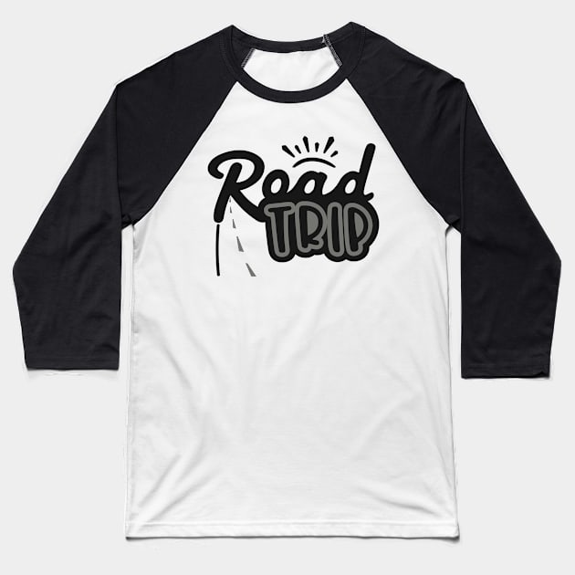 Road Trip Baseball T-Shirt by Alvd Design